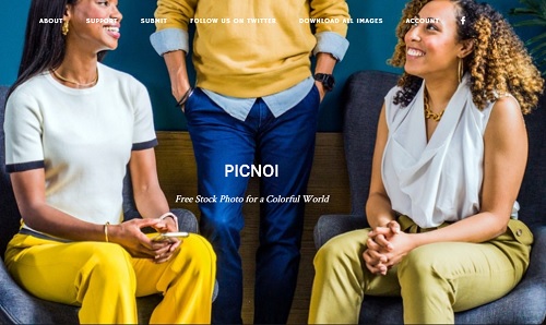 Picnoi Stock Photo Website Landing Page