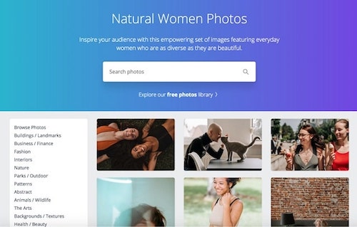 Stock Photos Women Canva Natural Woman Search
