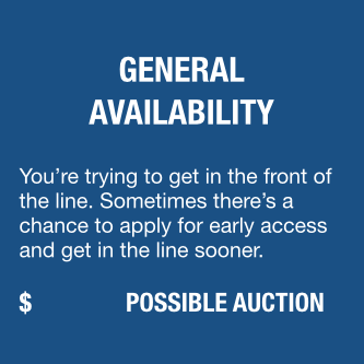 General Availability for Registration