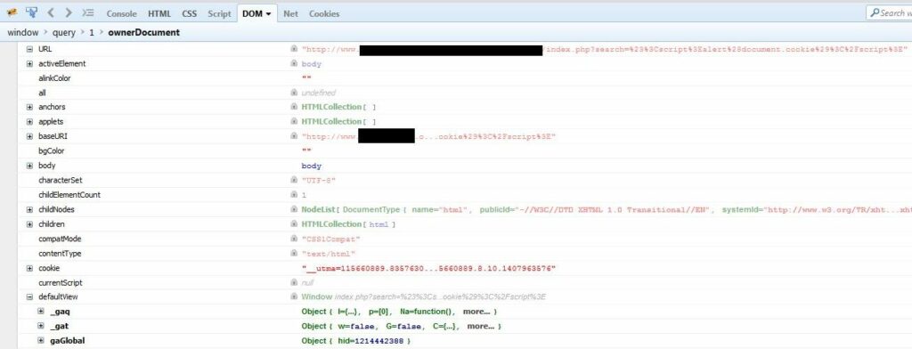 DOM or Document Object Model Attack