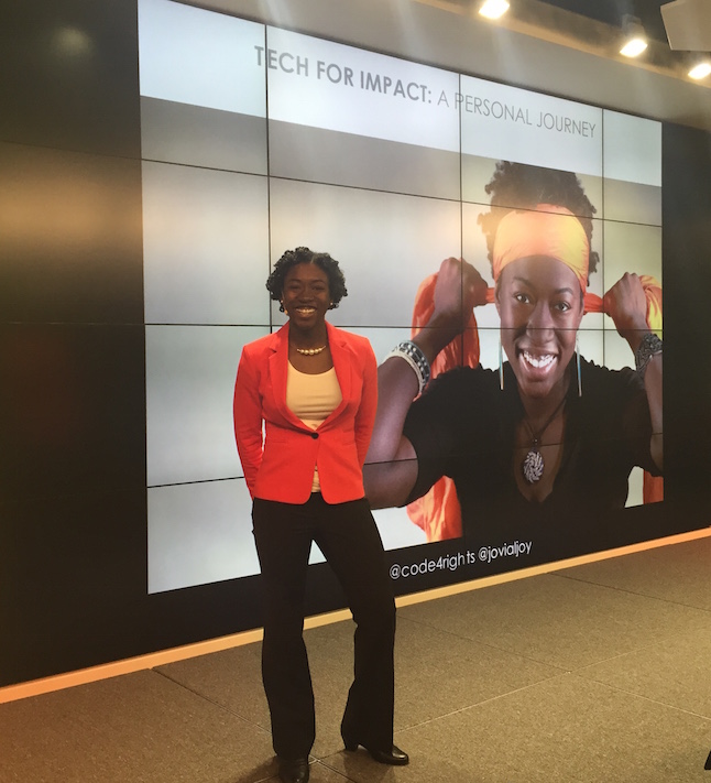 Full circle: Joy spent an inspiring 71 minutes with GoDaddy CEO Blake Irving, then chief product officer at Yahoo, while interning at the company. She left with three key takeaways — Don't take the easy path; focus on meaningful projects; and travel to see how others see the world. She listened.