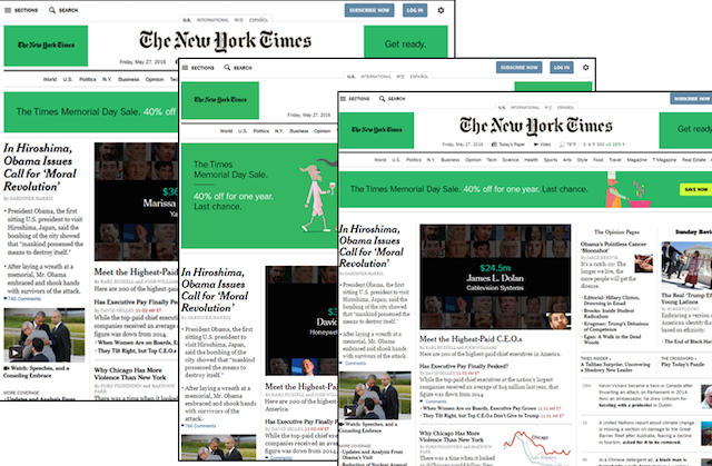 New York Times Multiple Browsers