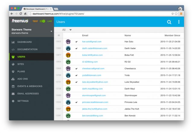 Usage Tracking Freemius Email