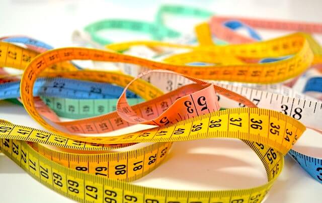 Colorful measuring tape