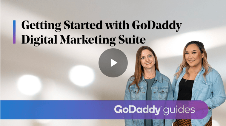 Cover image for the new Getting Started with GoDaddy Digital Marketing Suite How-To video course.