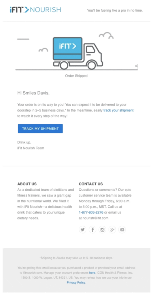 iFit - email confirmation