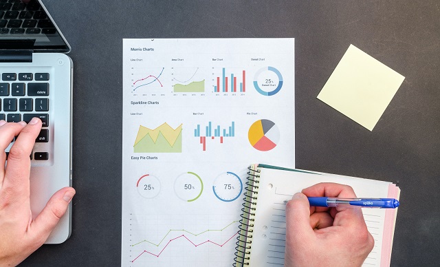 Person Viewing Data And Forming Insights