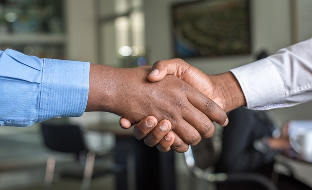 Two Men Shaking Hands