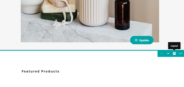 Layout Option In The Featured Products Section