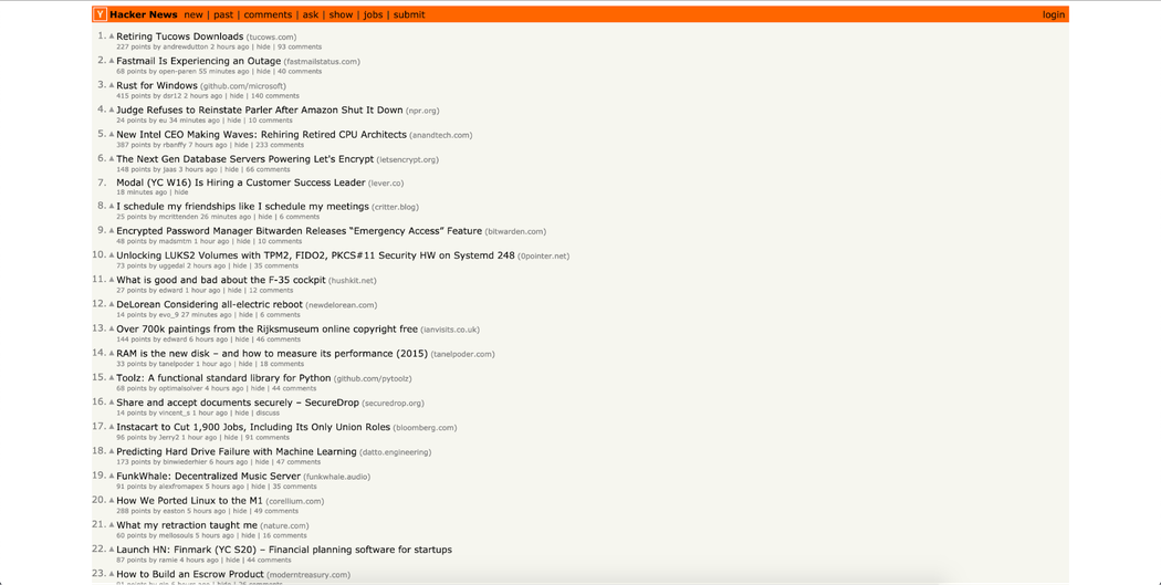 National Reading Day Hacker News