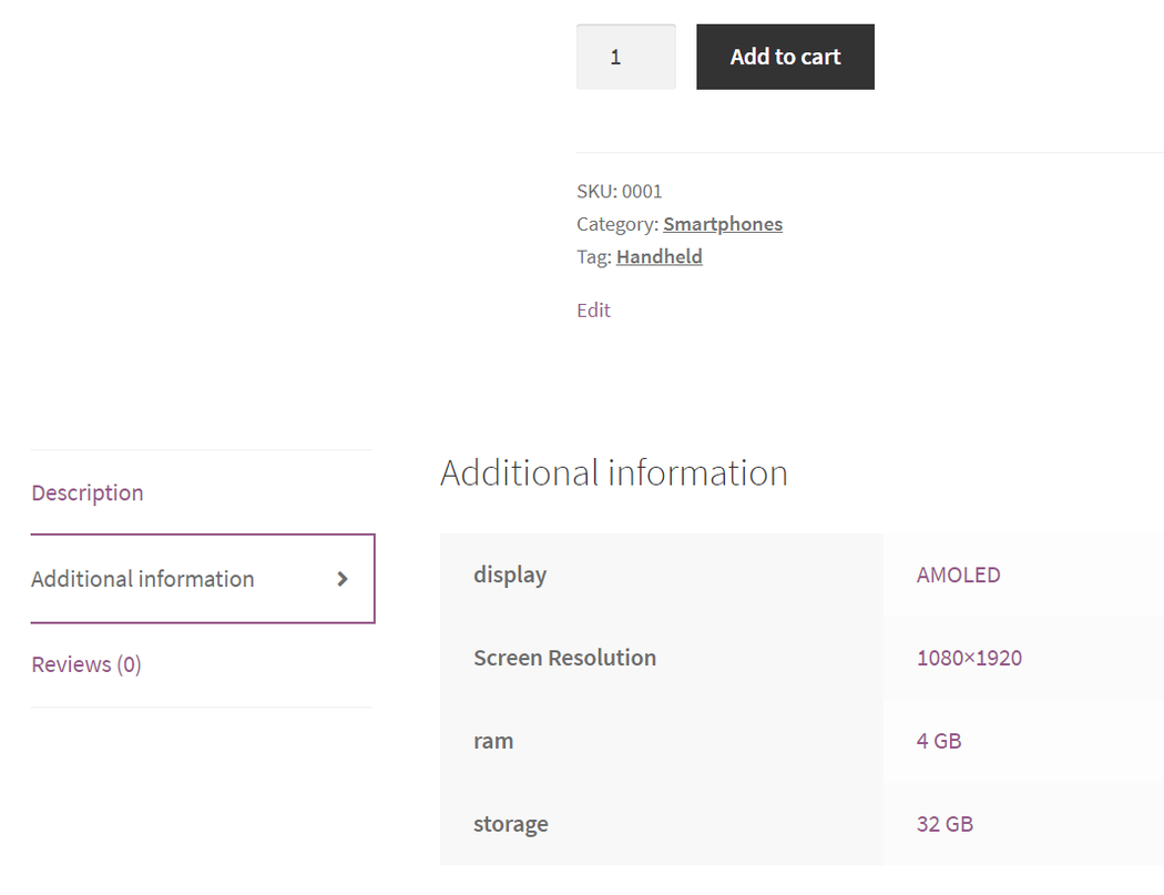 Create WooCommerce Pages Attributes