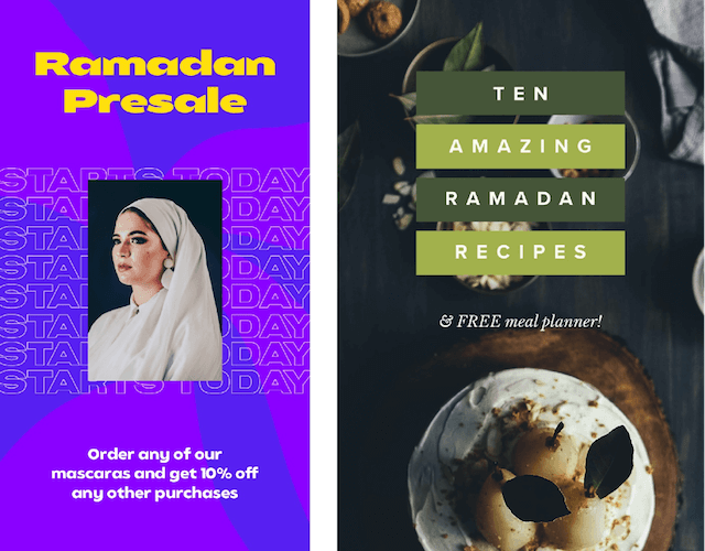 GoDaddy Studio templates made for Ramadan