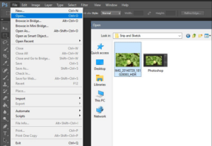 Open PhotoShop Image