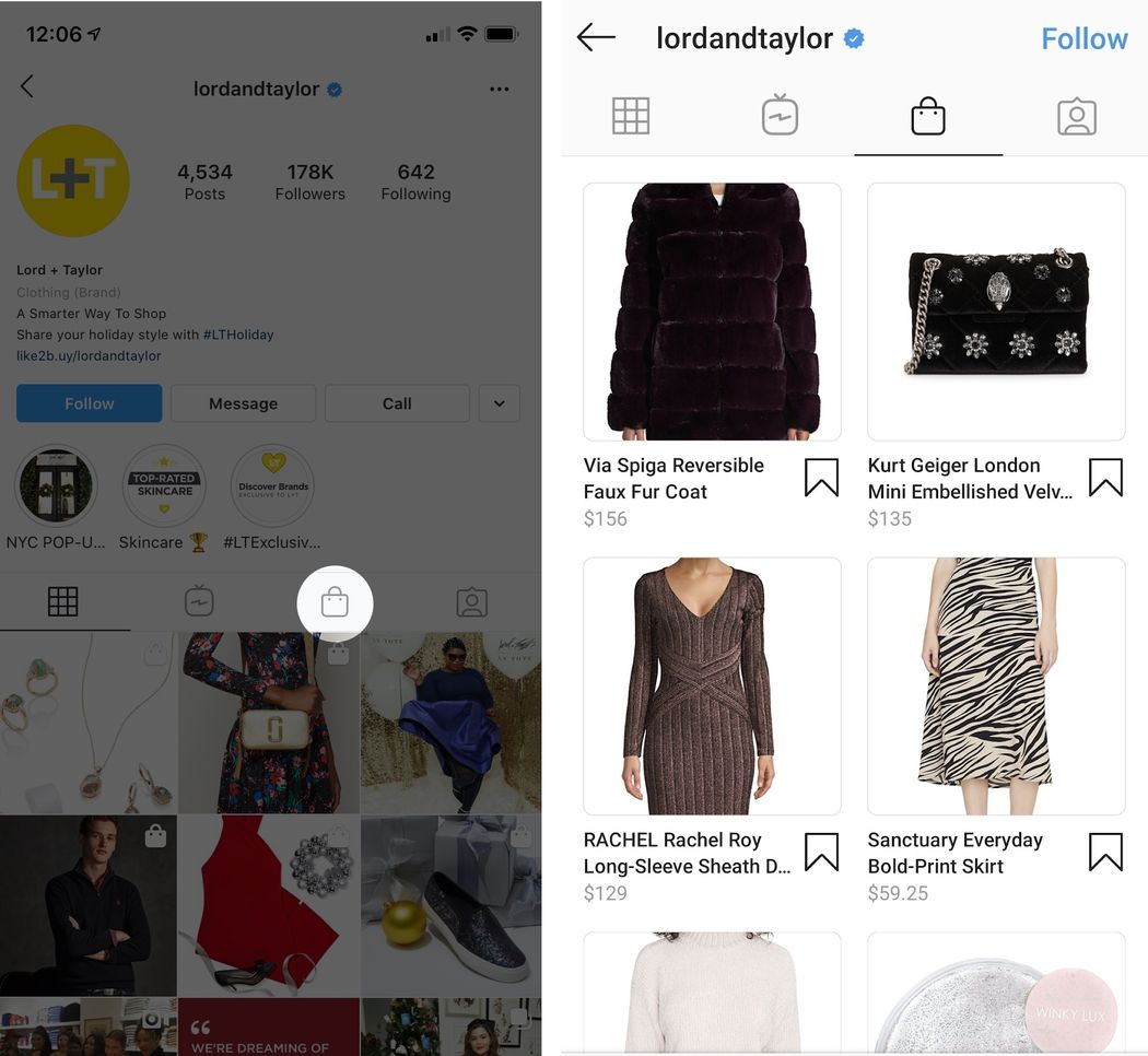 Instagram Shop