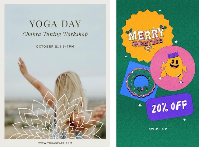 GoDaddy Studio seasonal templates