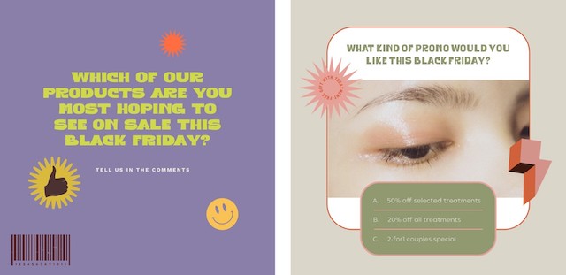 Social media survey post made with GoDaddy Studio