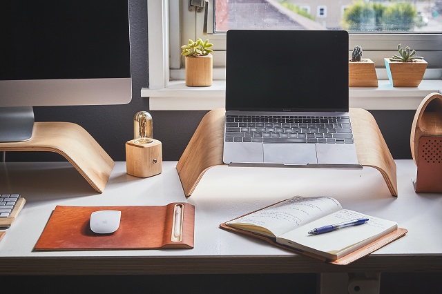 Desk at a home office