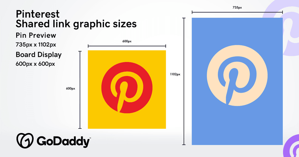 Pinterest shared link graphic sizes