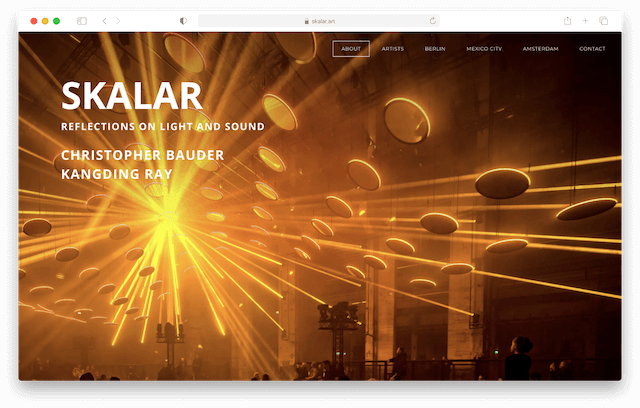 skalar.art homepage