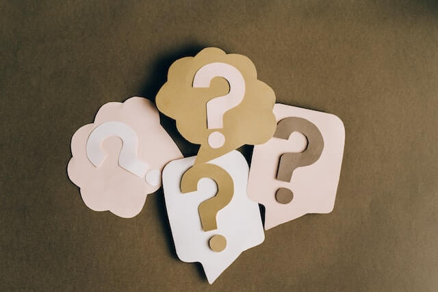 Paper cutouts of questions marks-2