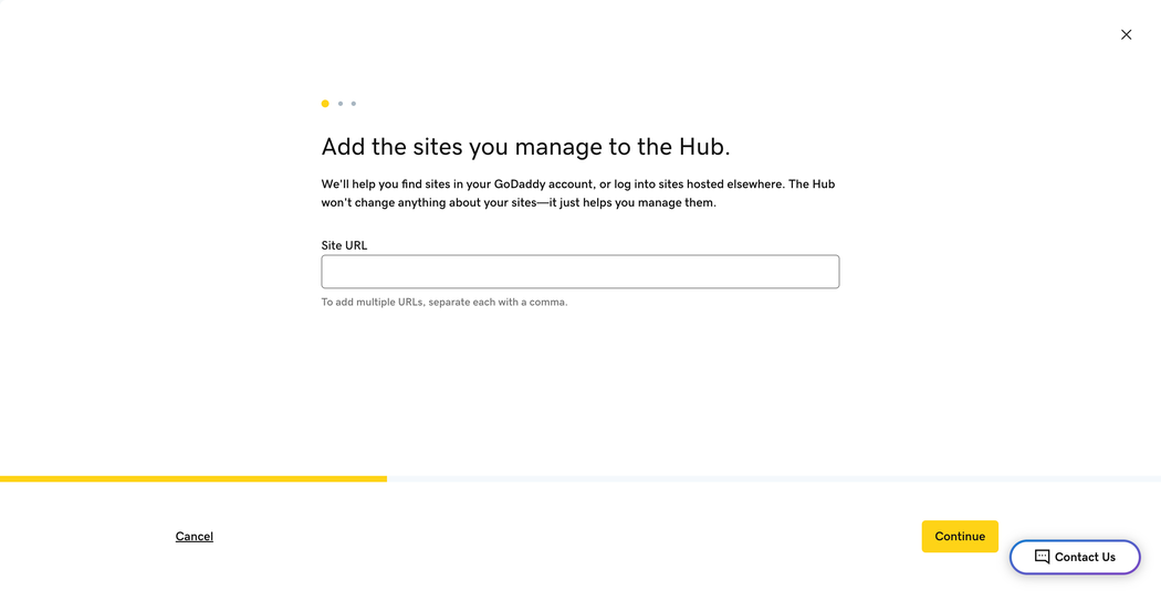 new add sites flow