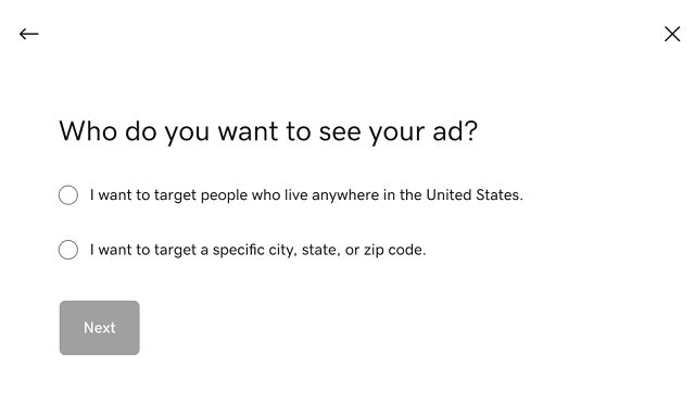 Why do you want to see your ad?