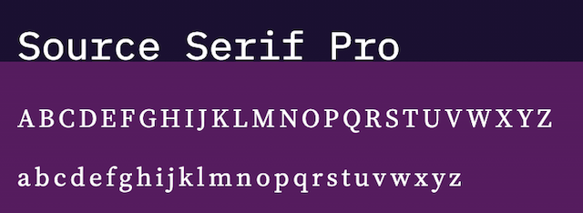 Source Serif Pro