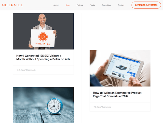 Blog Marketing Neil Patel