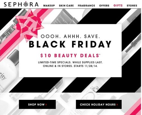 Email Newsletter Design Sephora