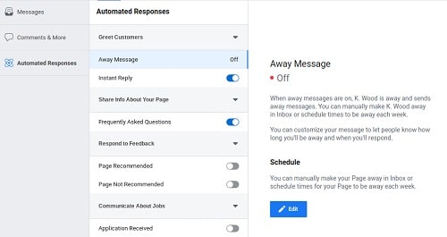 How To Set A Facebook Messenger Away Message