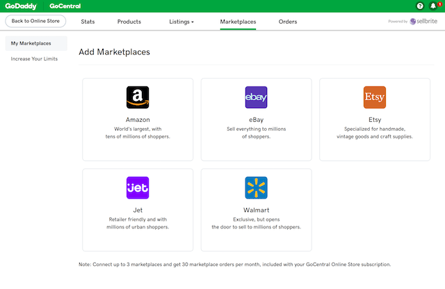Godaddy Introduces Marketplace Selling To Its Online Store And Welcomes Sellbrite Godaddy Blog