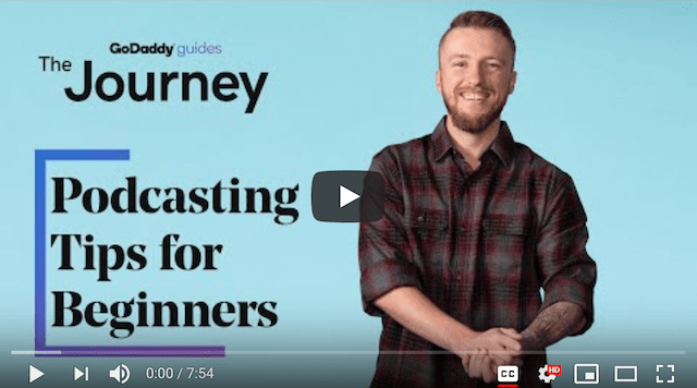 GoDaddy Podcasting Tips Video