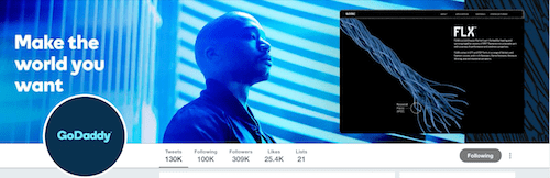 GoDaddy Twitter Header Image