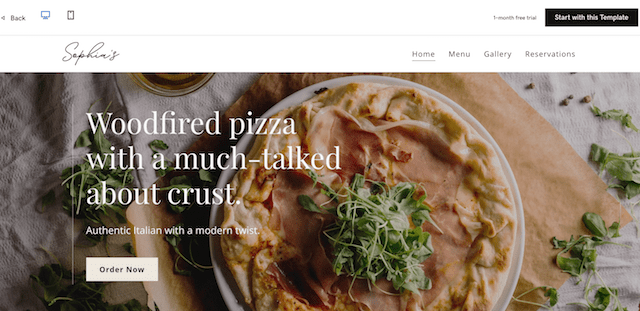 GoDaddy Websites + Marketing Restaurant Template