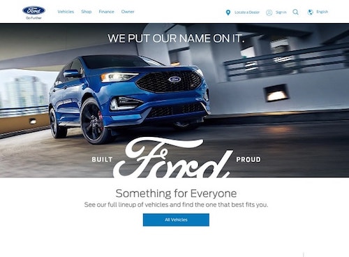 Come progettare un sito Web Ford Landing Page