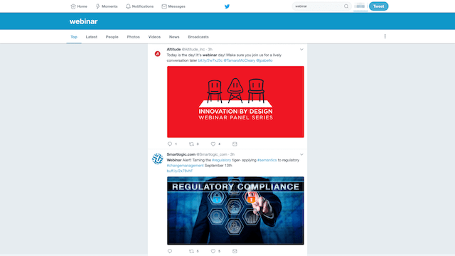 How to Host a Webinar Twitter