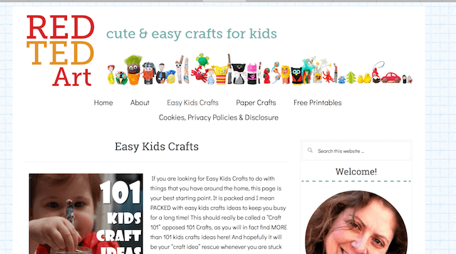 Come creare un blog per bambini Red Ted Art