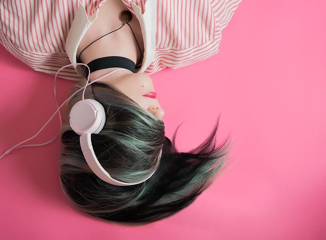 How To Podcast Woman Listening To Headphones