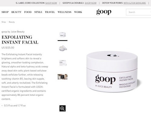 How to write product descriptions Goop