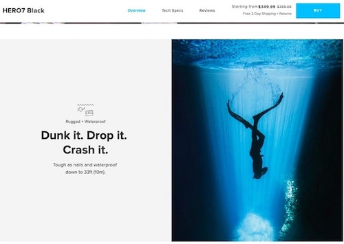 How to write product descriptions GoPro2