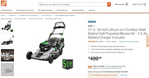How to write product descriptions Mower