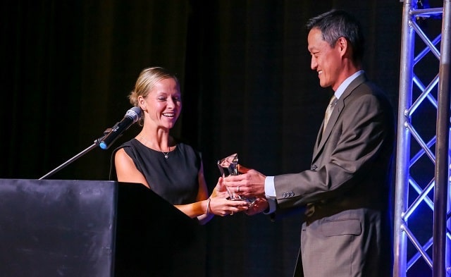 Tommy Ho Presenting Award At The .ORG Impact Awards