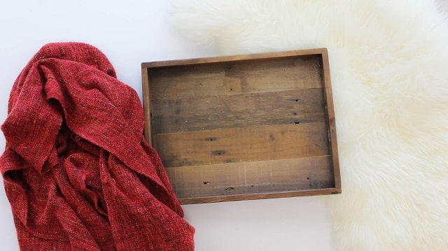 Blanket And Wood Box As Possible Photo Backdrop