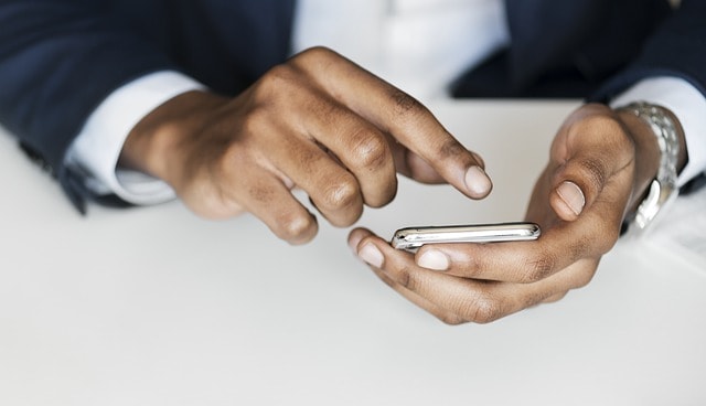 SEO Best Practices African American Male On Mobile