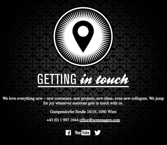Small Business Website Features Contact