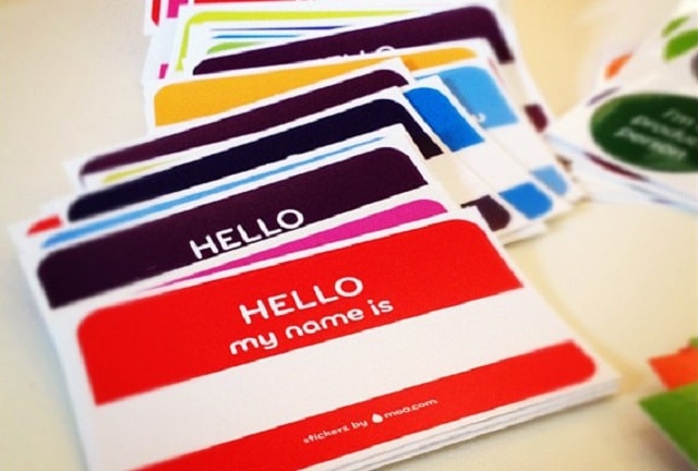Social Media Customer Service Nametag