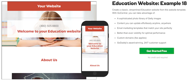 Teacher Websites GoCentral