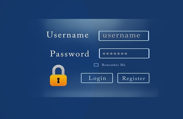 Username Password Screen Represents WordPress Security