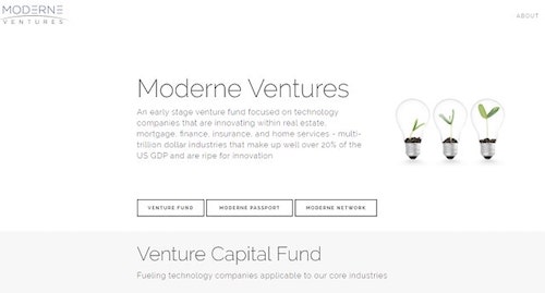 Venture Capital Financing Moderne Ventures Homepage