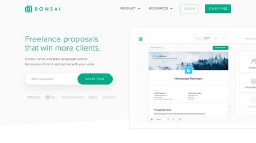 Web Design Proposals Bonsai